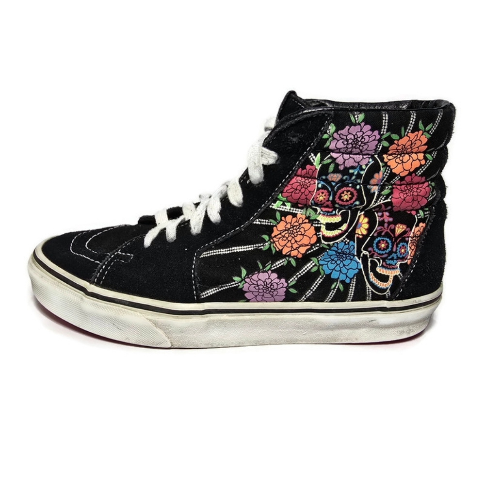 Vans Unisex Sk8-Hi Dia De Los Muertos Day of the Dead Glow in the Dark, - Picture 16 of 16